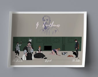 Illustration of Yorgos Lanthimos's Movies, Hight Quality Limited Edition Print (signed by illustrator)