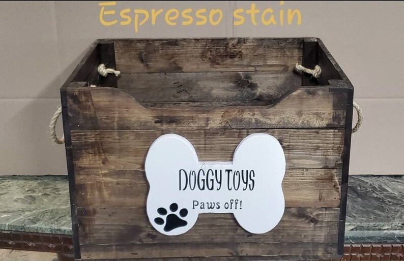 Wooden Dog Toy Box/dog Toy Bin/wooden Pet Toy Box/pet Etsy