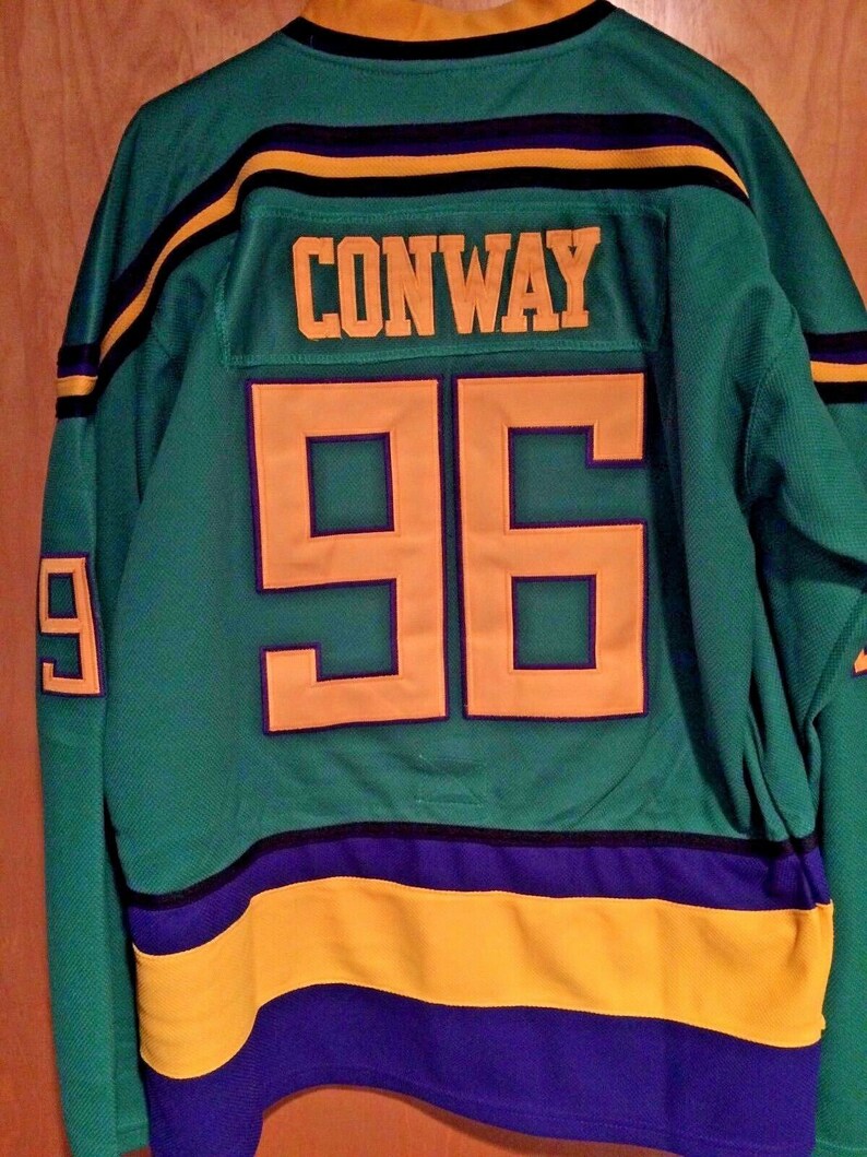 Mighty Ducks Movie Jersey 96 Charlie Conway Hockey Jersey S Etsy