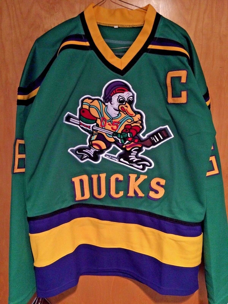 Mighty Ducks Movie Jersey 96 Charlie Conway Hockey Jersey S Etsy