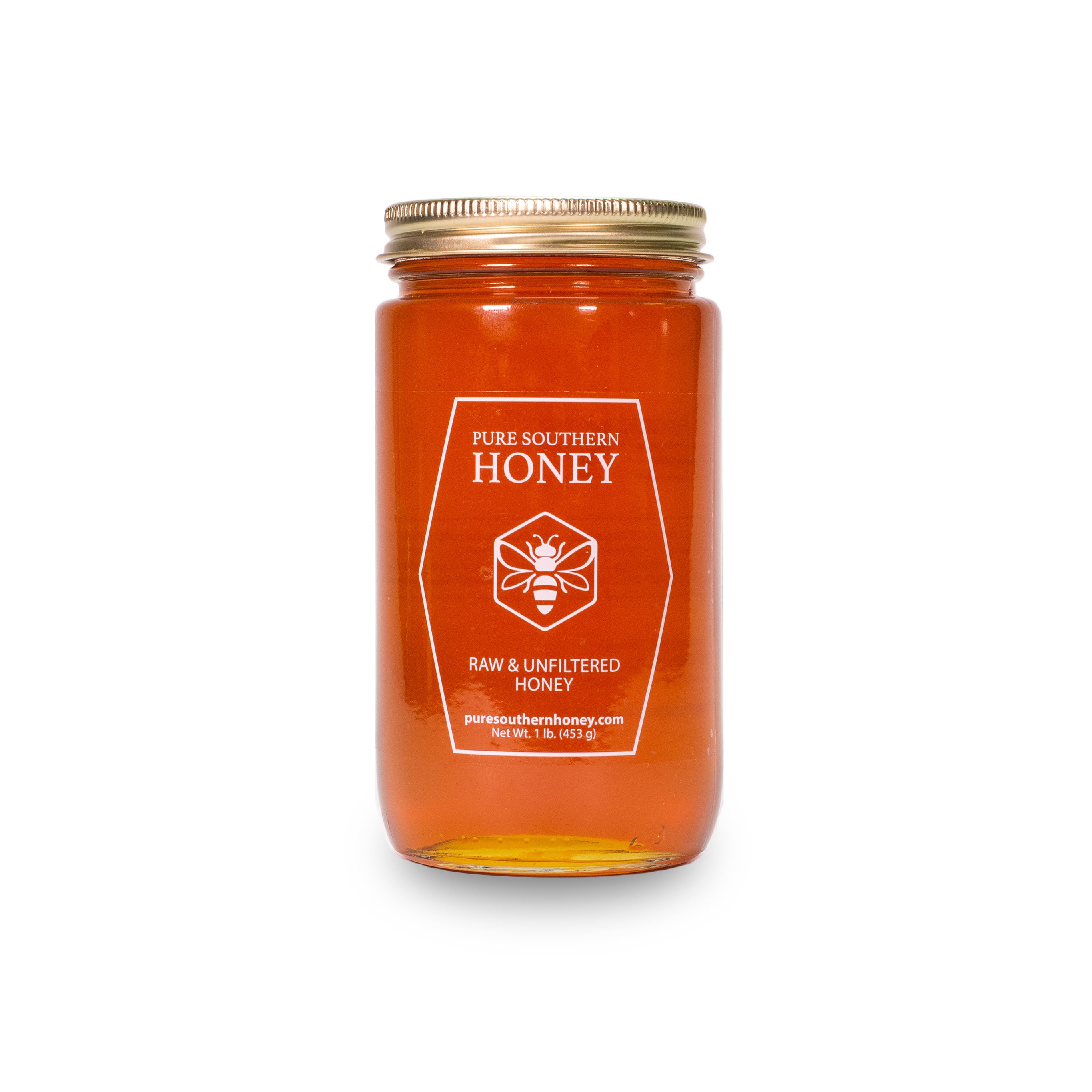 Pure Southern Honey's 100% Raw, Unfiltered, Unheated Honey (1 lb) American Made