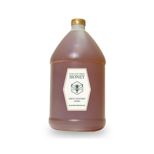 Pure Southern Honey&#39;s 100% Raw, Unfiltered, Unheated, Bulk Honey (1 gallon) American Made