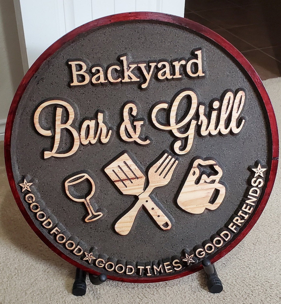 Backyard Pool Sign Outdoor Pool Signs Wood Engraved Pool Etsy