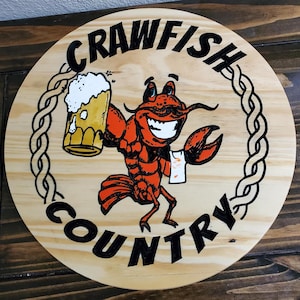 Gamberi Gamberi della Louisiana Gamberi della Cajun Country. Cartello per patio Boil Mudbugs