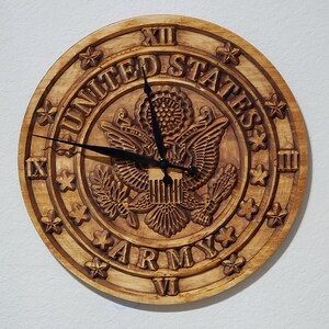 Geschenk US Army Army Uhr Uhr Uhr selbstvergoldetes Armee-Logo Personaltes Geschenk für Papa Weihnachtsgeschenk für Papa