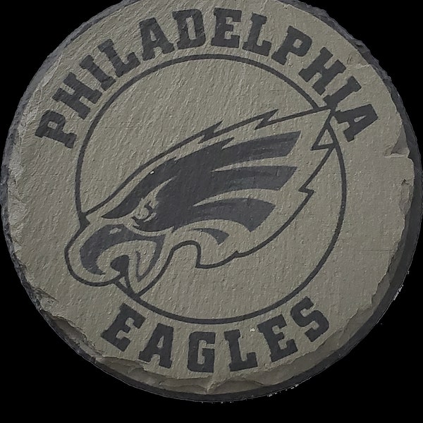 Philadelphia Eagles Slate Bar Coasters 4" set of 4  Christmas gift for Dad