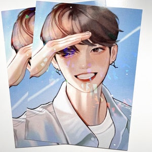 BTS Jungkook Nuestra impresión de arte holográfico de verano