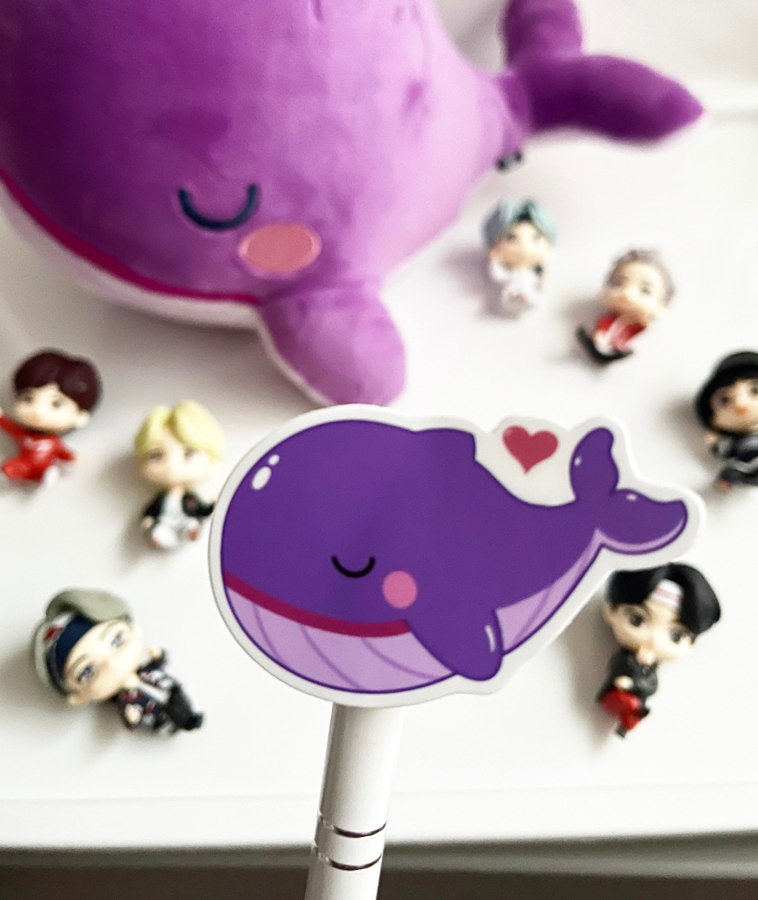 TinyTAN WHALE 5点セット Tinytan Purple Whale - Etsy