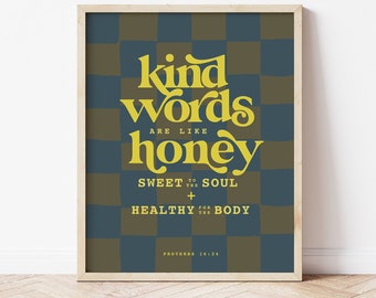 Frases inspiradoras, sé amable, moda, arte imprimible, impresión digital, decoración de habitación de niño, bohemio, minimalista, adolescente moderno, escrituras, arte para preadolescentes