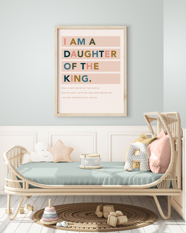 I Am a Daughter of the King Printable Art Digital Print - Etsy