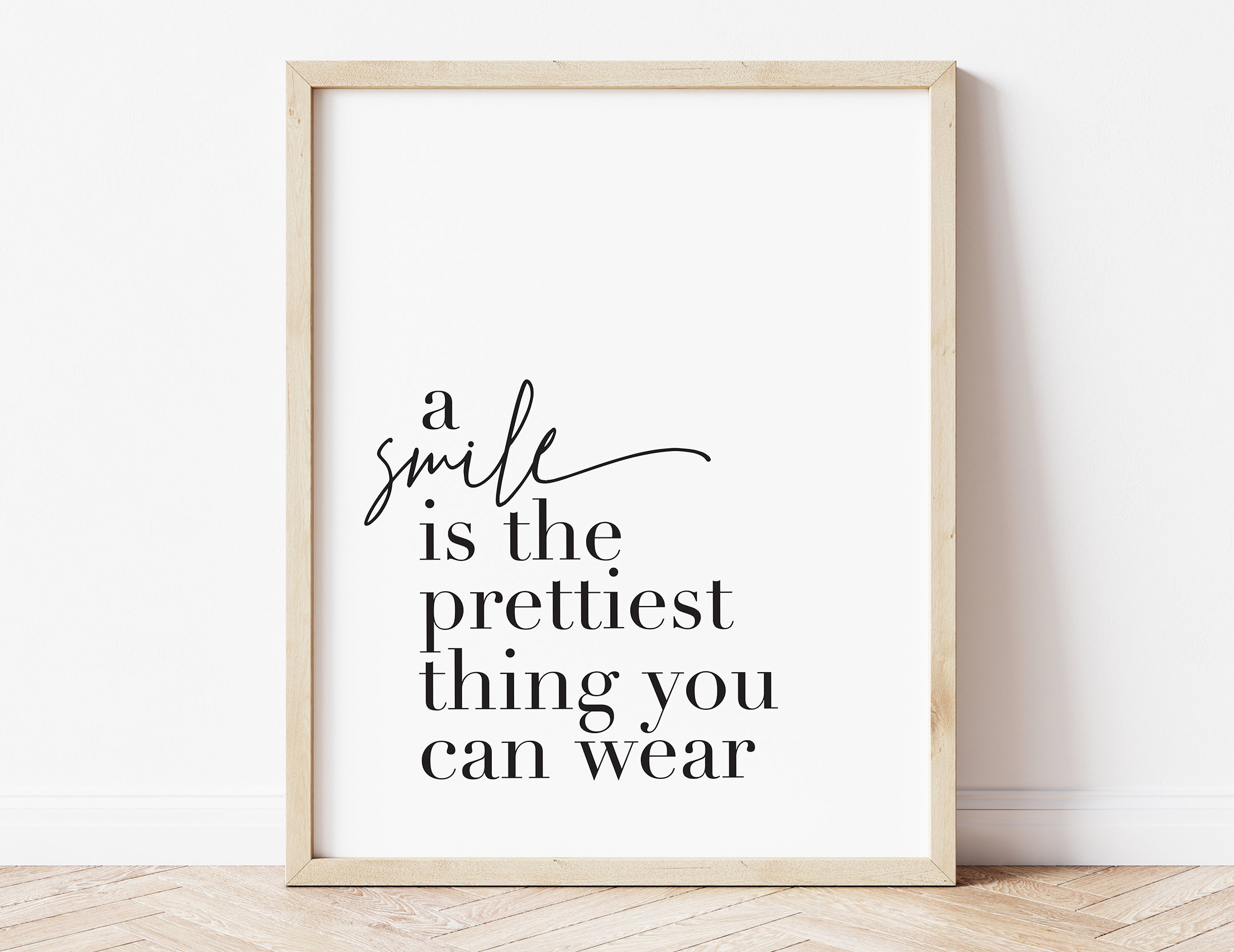 Inspirational printable wall art printable home decor happy | Etsy