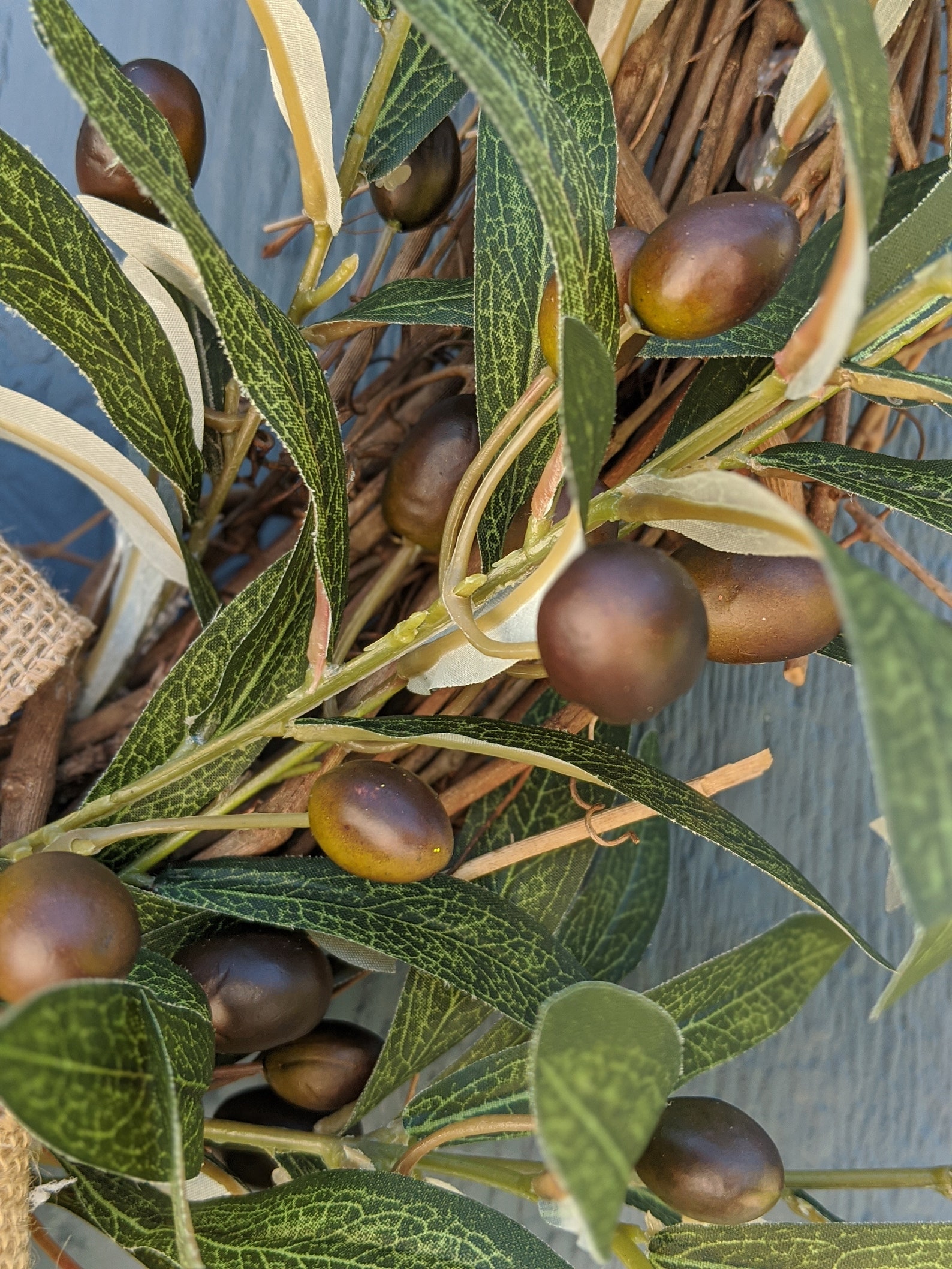 Modern Olive Branch Wreath Everyday Wreath Summer Olive Etsy