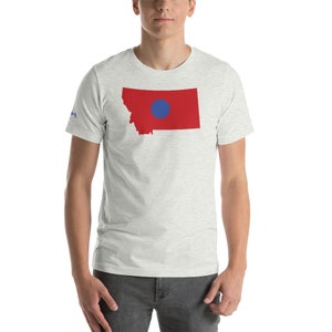 Montana Blue Dot Red State Funny Political Shirt