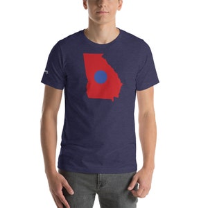Georgia Blue Dot Red State Funny Political Shirt