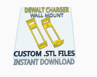 Dewalt DCB101 Battery Charger Wall Mount - 3D Print .STL Files - Commercial Rights Included!