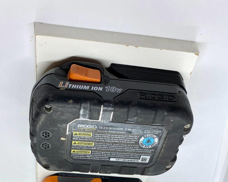 Ridgid 18V Werkzeug- & Batteriehalter - 3D Print .STL-Dateien - Kommerzielle Rechte inbegriffen! Bild 5