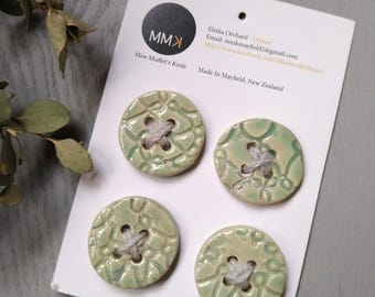 NEW 3cm Ceramic Circle Buttons