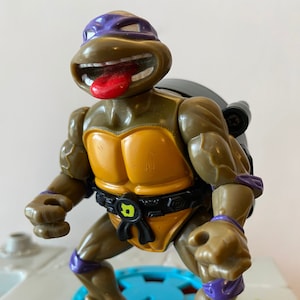 Talkin Don, juguetes vintage de las Tortugas Ninja Adolescentes Mutantes de 1991, Playmates, Mirage Studios