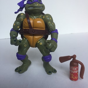 Vintage 90s Teenage Mutant Ninja Turtles Action Figure Collection Shredder,  Splinter, Donatello, Bebop, Rocksteady, Stamped Figures & Book 