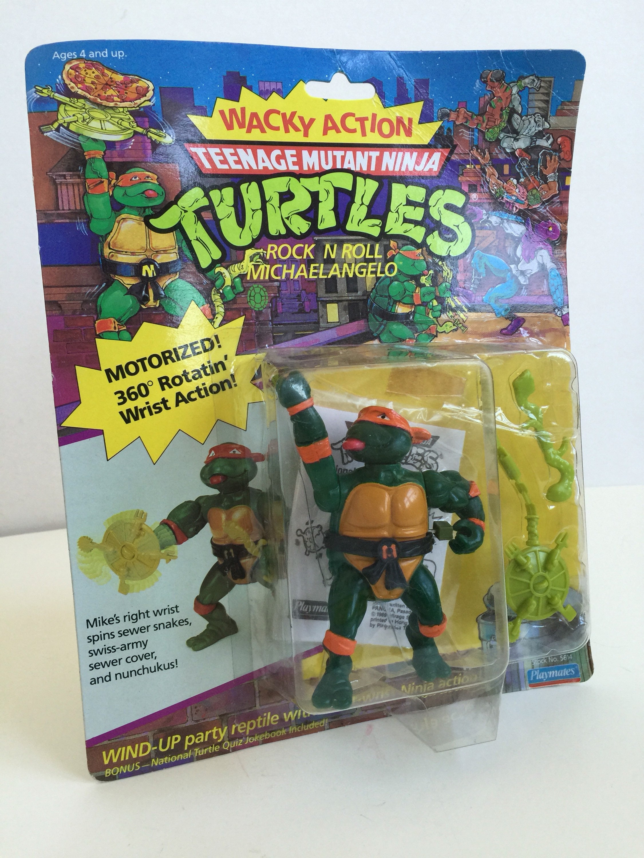 TMNT 1982 Michaelangelo Teenage Mutant Ninja Turtles Car Sucker Soft Toy  1989 Vintage HTF Collectible Gift Retro Kids TV -  Finland