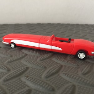 Wendy&#39;s Race Car Pen Novelty Pen Car vintage 1991 Wendy&#39;s Fast Food Toy Car Pen Red Race Car