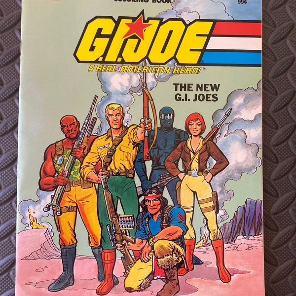 G.I.Joe ARAH The New G.I.Joes Coloring Book Unused 1984 Hasbro Industries Inc