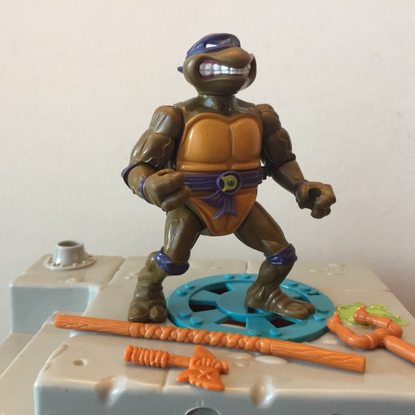 Coquille de rangement Donatello TMNT 1990 vintage Mirage Studios Playmates Toys Teenage Mutant Ninja Turtles
