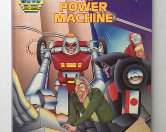 Vintage 1985 Go Bots "The Power Machine" Hardcover Book