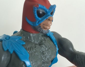 Stratos - vintage MOTU action figure - Masters of the Universe Bird People - aviator guy