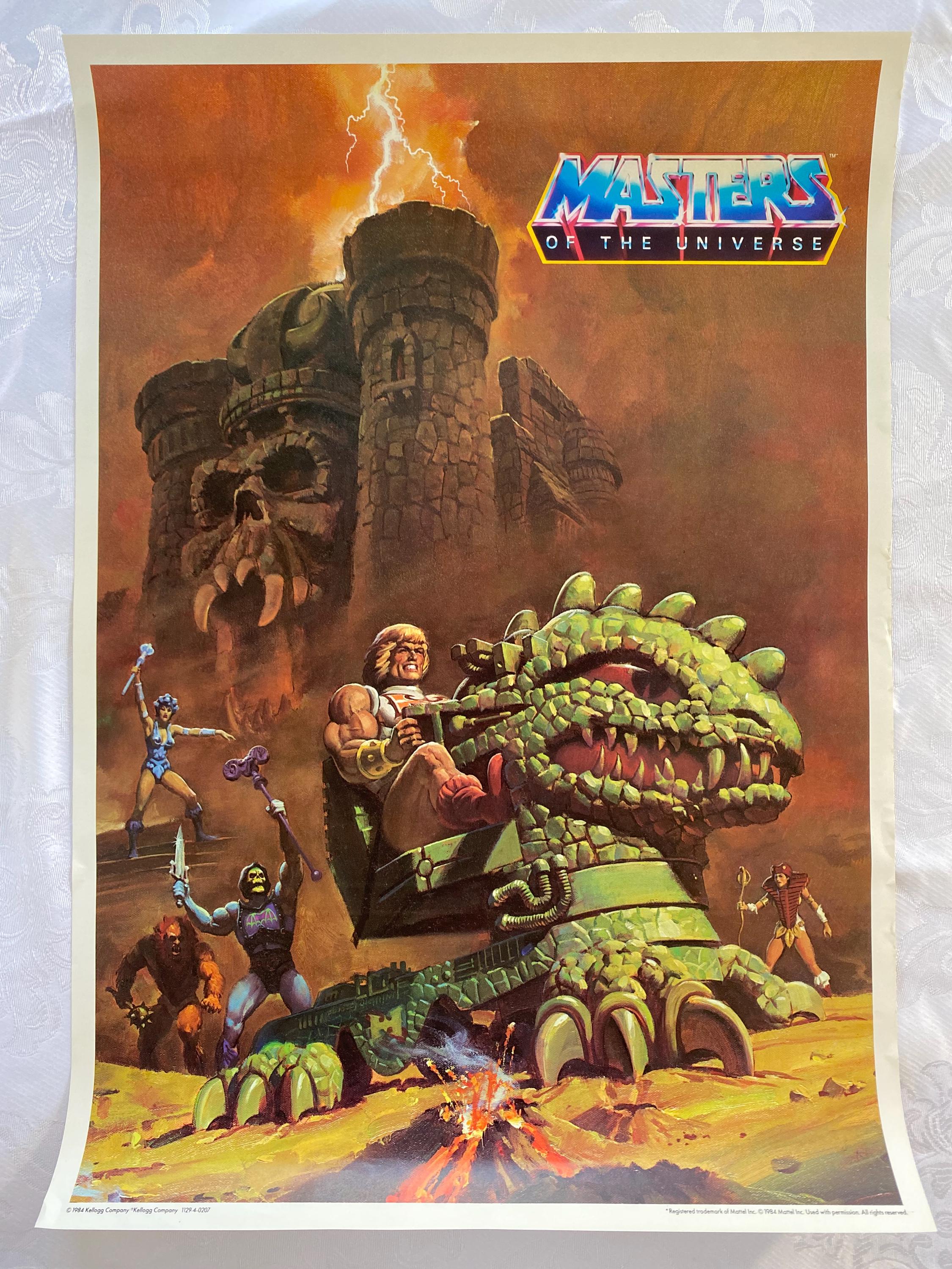 Masters of the Universe Vintage Dragon Walker Poster Mattel 