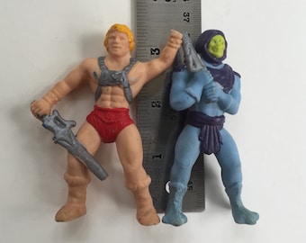MOTU Collectible vintage erasers - He-Man and Skeletor