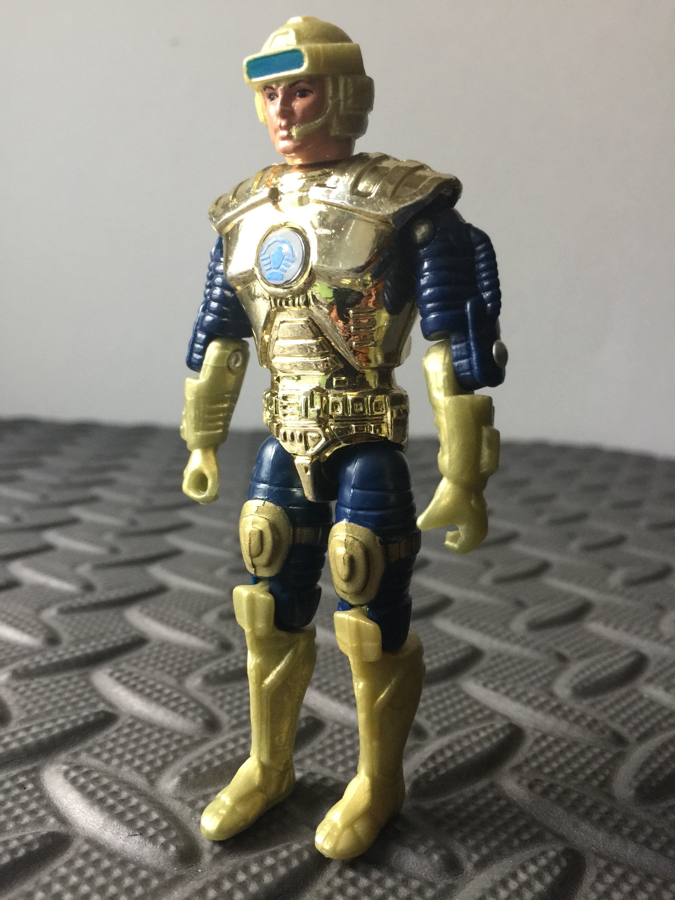 Captain Power Figure Gold Chrome Action Figure Mattel L.E.G. Etsy