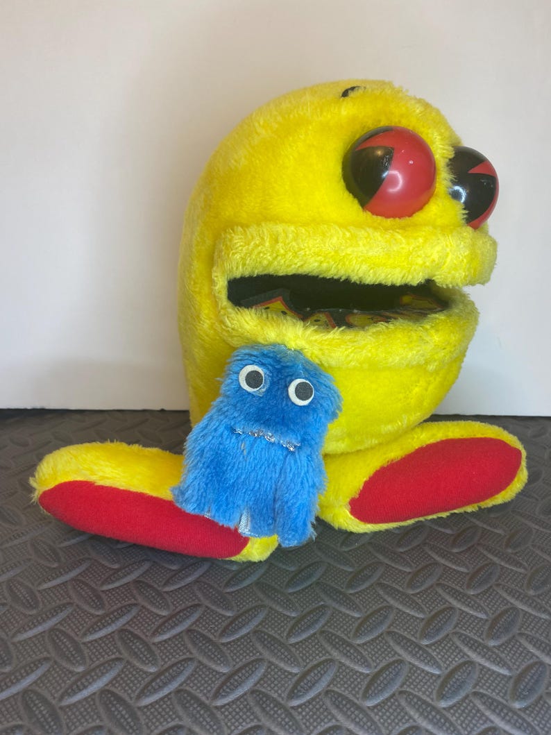 Pac-man Puppet Vintage 1982 Commonwealth Toy Novelty Co. - Etsy