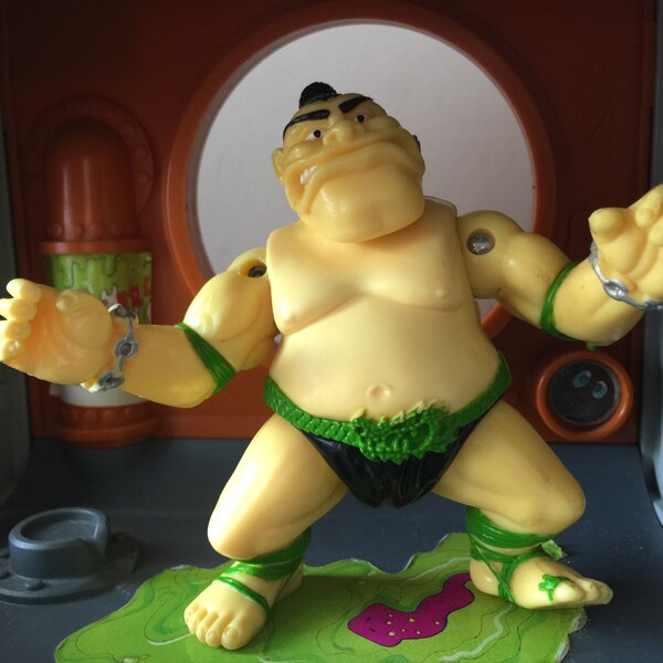 Tatouage vintage Teenage Mutant Ninja Turtles figurine 1991 Playmates Mirage Studios Tattoo TMNT