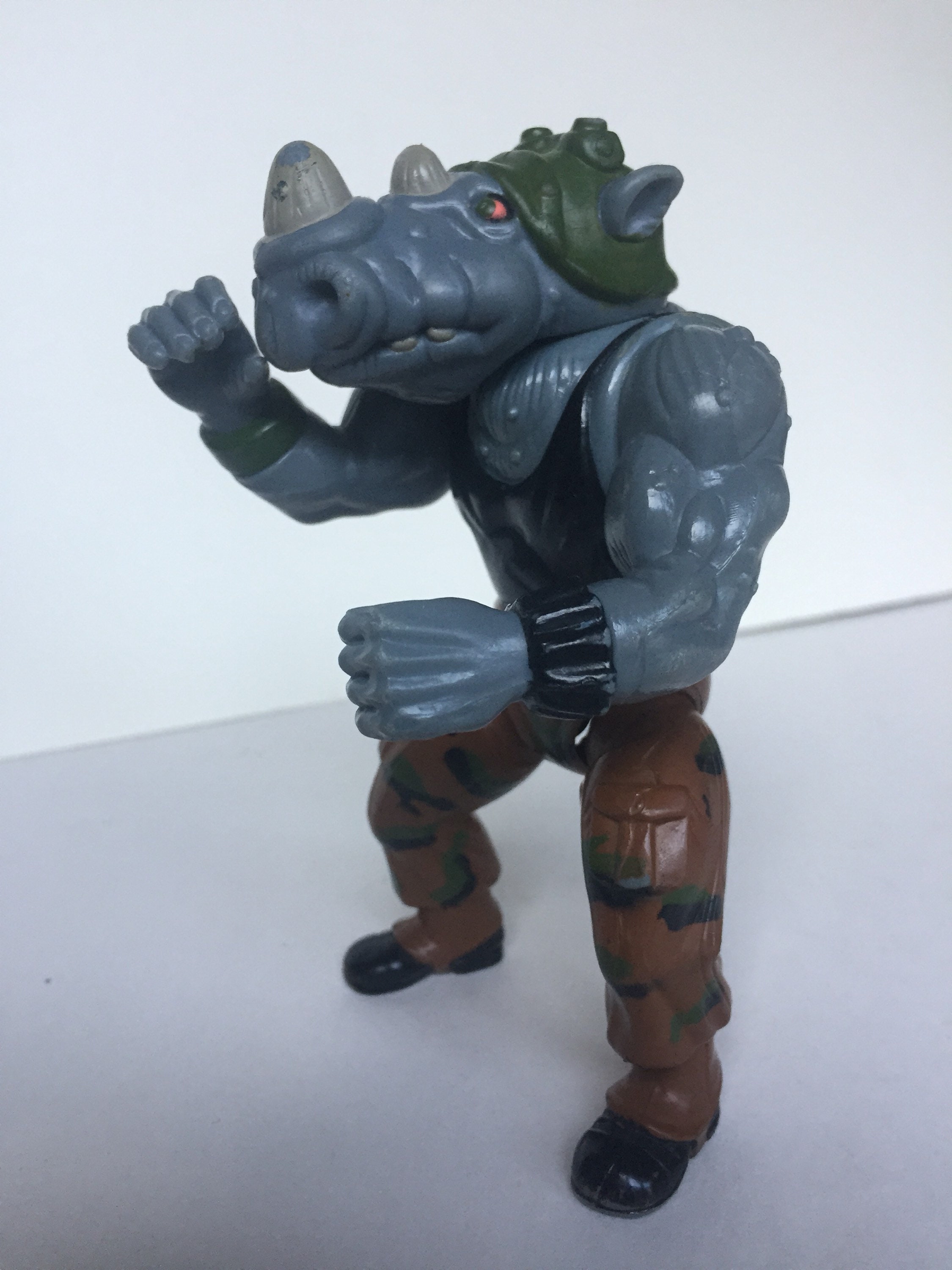 Rocksteady vintage Teenage Mutant Ninja Turtles action figure 1988  Playmates Mirage Studios Rocksteady