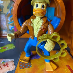 Figura de acción vintage de las Tortugas Ninja Mutantes Adolescentes de Ace Duck, Playmates Toys Mirage Studios