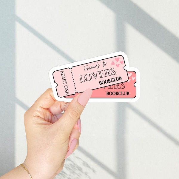 Book Trope Ticket Sticker | Booktok Sticker | Romance Book Sticker | Kindle Sticker | Grumpy Sunshine | Friends to Lovers | Enemies to Lover