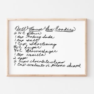 Custom Handwritten Recipe Art | Print Yourself in Multiple Sizes | DIGITAL DOWNLOAD