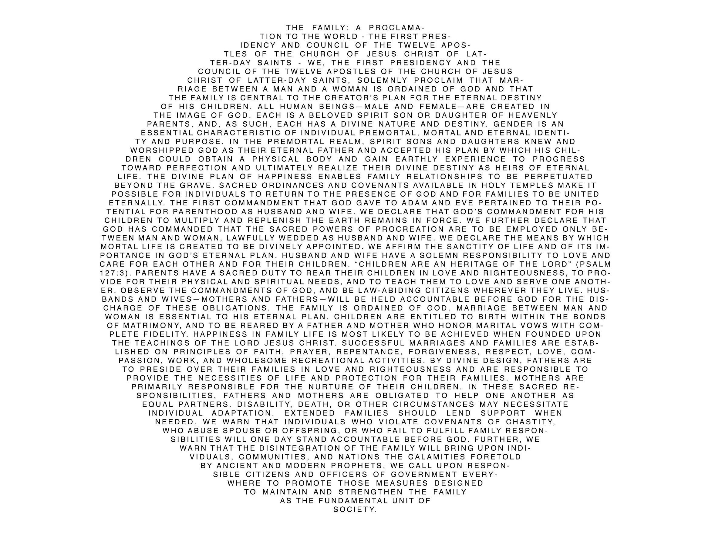 Proclamation Decorative Printable Art | Modern Family Proclamation Print | Neutral | Circle ...
