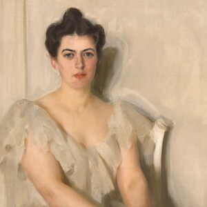Printable Art | Vintage Portrait Painting of an Elegant Woman in a ...