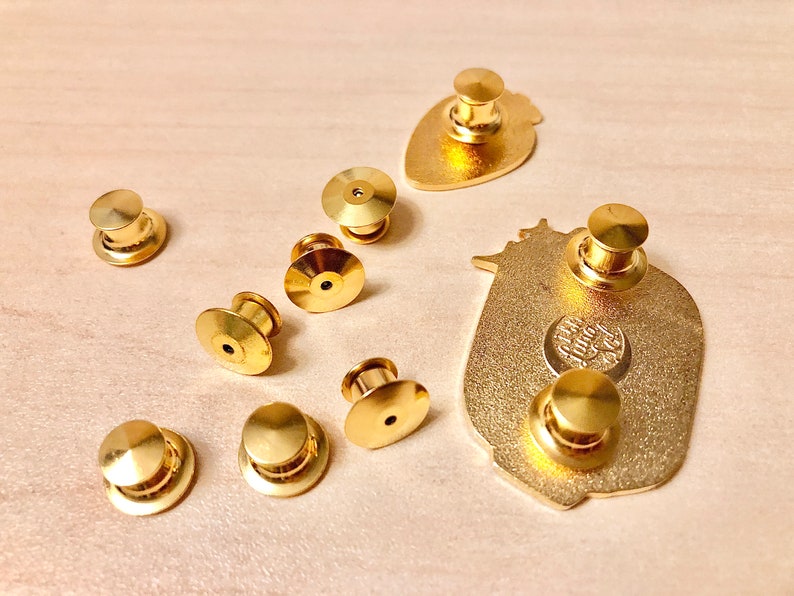 Gold Locking Pin Back for Enamel Pins // Enamel Pin Etsy