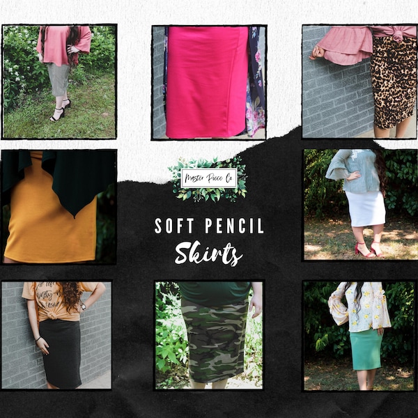 Soft Pencil Skirts (See Photos for the colors)