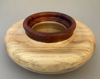 Spalted maple/padouk bowl