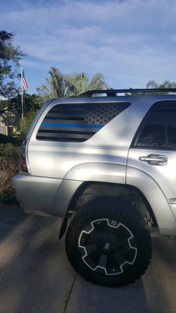 Toyota 4runner 4th Gen American Flag Decal With Blue Line | Etsy