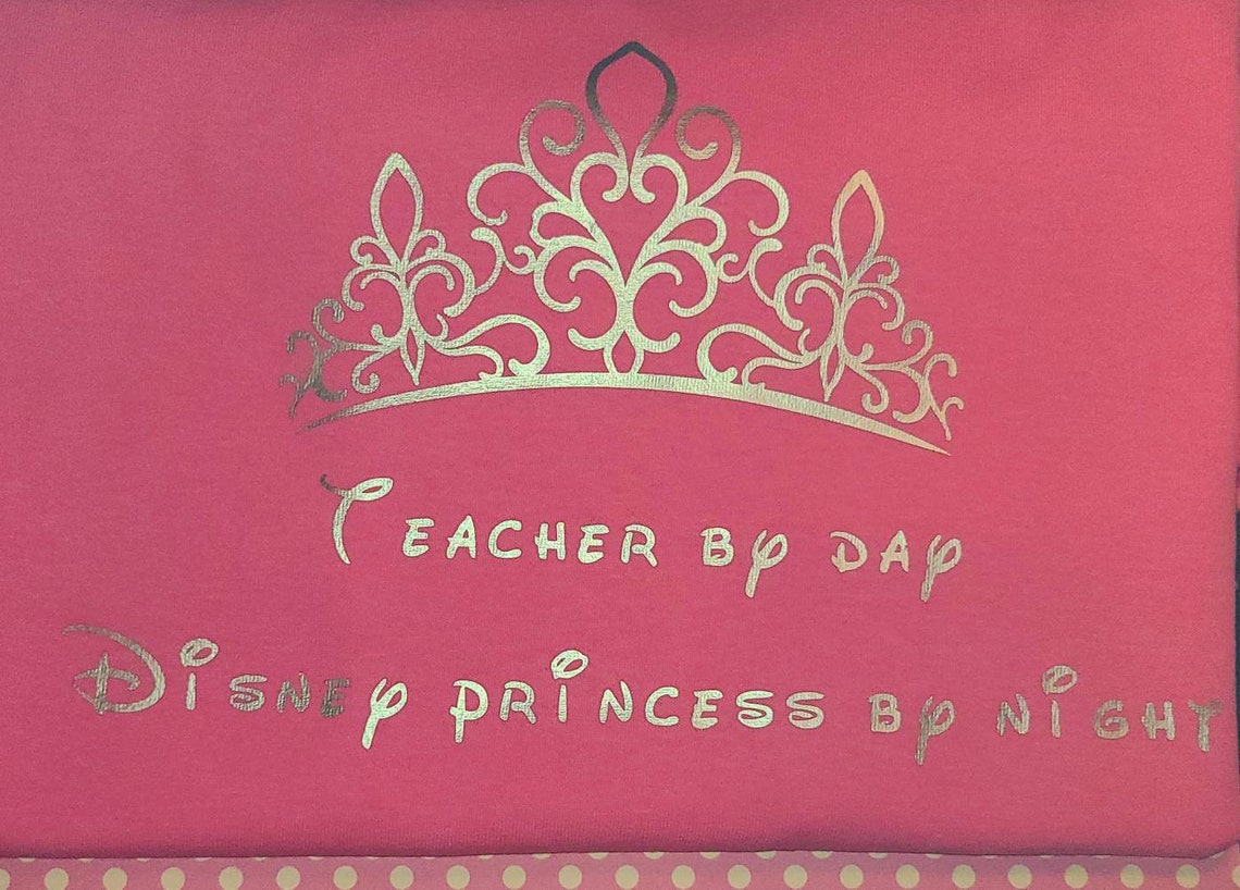 Disney Princess Inspired Teacher Women's TShirt Etsy