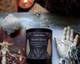 Haunted Bakery Candle | Fall Candle | Spooky Candles | Wood Wick Candle | Soy Candle | Autumn Candle | Toasted Pumpkin Candle | Latte Candle