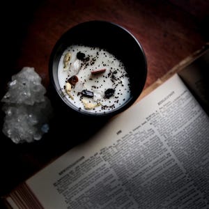 Hidden Library Candle | Bookish Candle | Spooky Candles | Soy Candle | Fall Candle | Aged Books & Coffee | Dark Academia | Wood Wick Candle image 4
