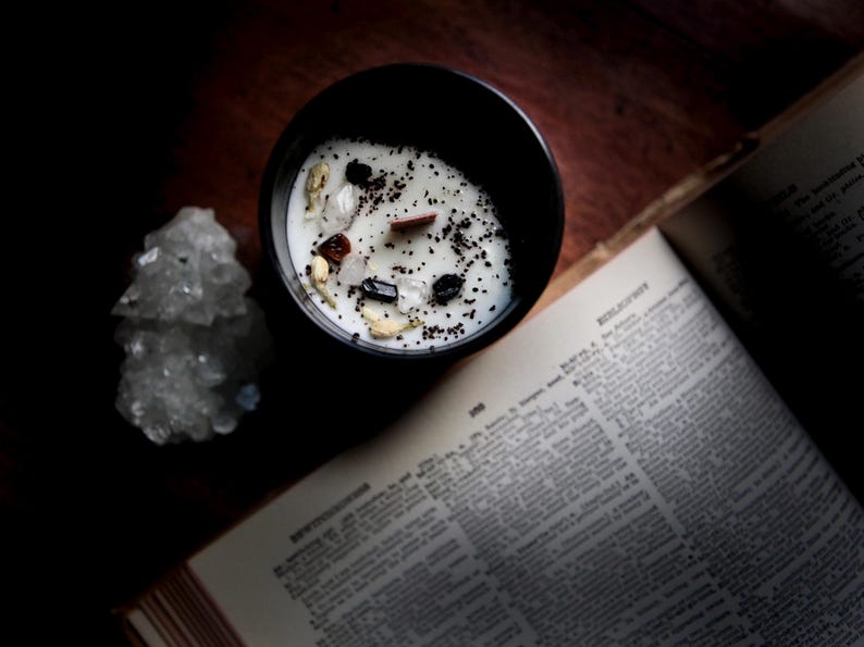 Hidden Library Candle | Bookish Candle | Spooky Candles | Soy Candle | Fall Candle | Aged Books & Coffee | Dark Academia | Wood Wick Candle image 4