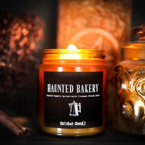 Haunted Bakery Candle | Fall Candle | Spooky Candles | Wood Wick Candle | Soy Candle | Autumn Candle | Toasted Pumpkin Candle | Latte Candle