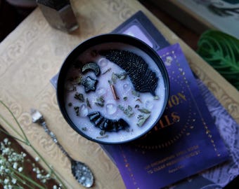 THE WITCHING HOUR Fall Candle| Spooky Candles | Wood Wicks | Soy Candle | Autumn Candle | Black Current Cherry & Cypress | Halloween